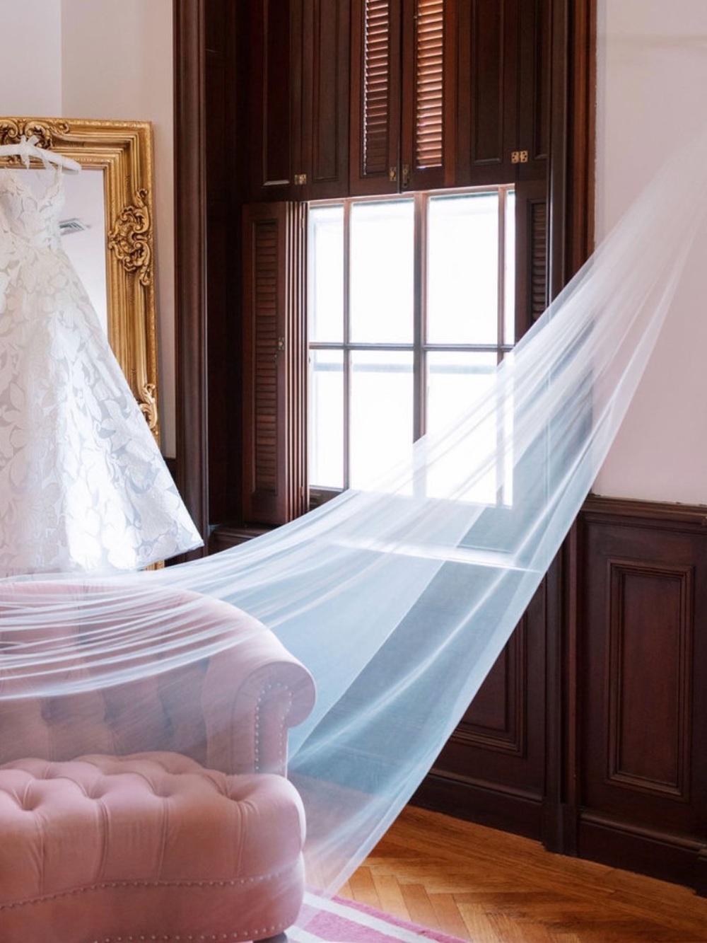 Light Ivory Cathedral Length Veil - Perfect Condition